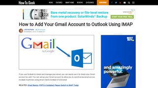How to Add Your Gmail Account to Outlook Using IMAP