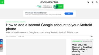 How to add a second Google account to your Android phone ...
