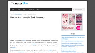 How to Open Multiple Gtalk Instances • Technology Bites