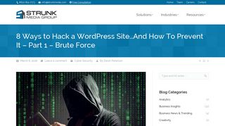 8 Ways to Hack a Wordpress Site...And How To Prevent It - 1 - Brute ...