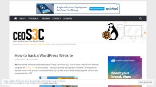 How to hack a Wordpress Website - Ceos3c