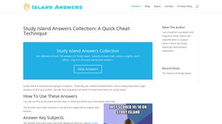 Answers For Study Island: Easy Cheat To Finish Study Island ASAP