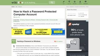 How to Hack a Password Protected Computer Account - wikiHow