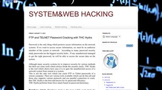 SYSTEM&WEB HACKING: FTP and TELNET Password Cracking with ...