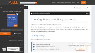 Cracking Telnet and SSH passwords - Kali Linux Cookbook - Second ...