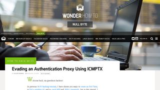 How to Hack Wi-Fi: Evading an Authentication Proxy Using ICMPTX ...