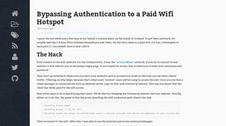 Bypassing Authentication to a Paid Wifi Hotspot - Joakim Uddholm