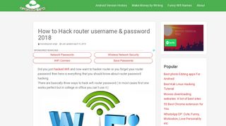 How to Hack router username & password 2018 - Opentech Info