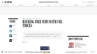 Hacking Free Wifi With URL Tricks | WIRED