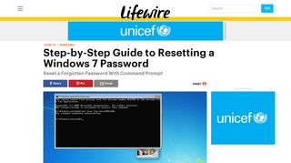 Step-by-Step Guide to Resetting a Windows 7 Password - Lifewire