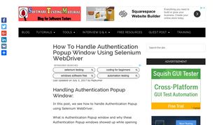 How To Handle Authentication Popup Window Using Selenium ...
