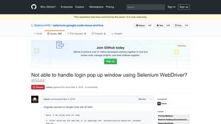 Not able to handle login pop up window using Selenium WebDriver ...