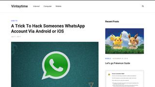 A Trick To Hack Someones WhatsApp Account Via Android or iOS ...