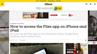How to access the Files app on iPhone and iPad | iMore