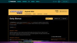 Daily Bonus | Asphalt Wiki | FANDOM powered by Wikia