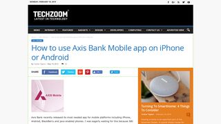 How to use Axis Bank Mobile app on iPhone or Android | TechZoom