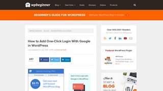 How to Add One-Click Google Login in WordPress (Step by Step)