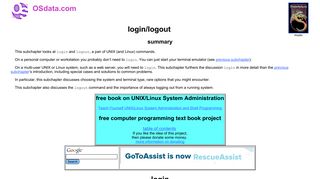 login/logout (UNIX/Linux command) - OSdata.com