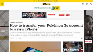 How to transfer your Pokémon Go account to a new iPhone | iMore