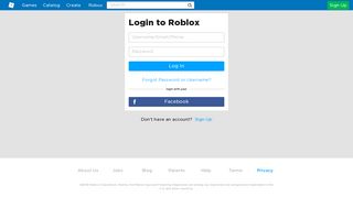 Login - Roblox