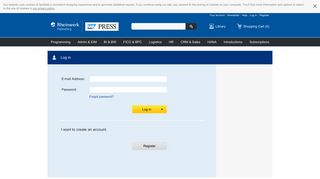 Log in or Register | SAP PRESS