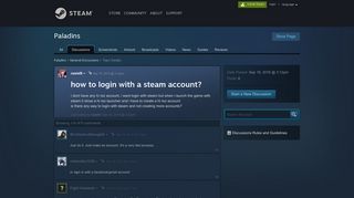 how to login with a steam account? :: Paladins General Discussions