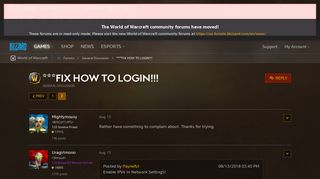 ***FIX HOW TO LOGIN!!! - World of Warcraft Forums - Blizzard ...