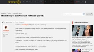 This is how you can still watch Netflix on your PS3 - PlayStation ...