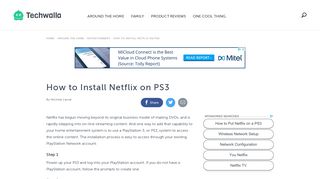 How to Install Netflix on PS3 | Techwalla.com