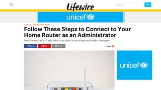How Do You Access a Home Router as Admin - Lifewire