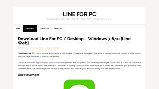 Download Line For PC / Desktop – Windows 7,8,10 [Line Web ...