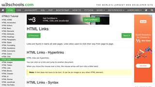 HTML Links - W3Schools