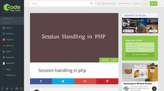 Session handling in php – Codeforgeek