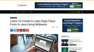 Learn To Create A Login Page Class Form In Java Using Netbeans