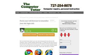 Force your web browser to remember your site login info | browsers ...