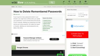 5 Ways to Delete Remembered Passwords - wikiHow