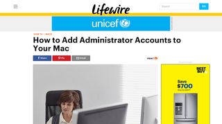 How to Add Administrator Accounts to Your Mac - Lifewire