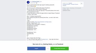 How to create facebook fake login page... - «««_Hacking Geeks_ ...