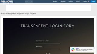Transparent Login Form Responsive Widget Template - W3layouts