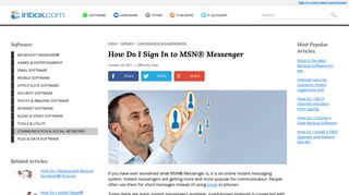 How Do I Sign In to MSN® Messenger | Inbox Email & Resource Center