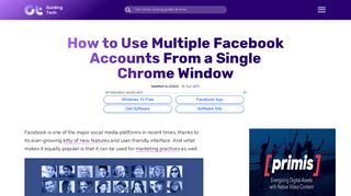 How to Use Multiple Facebook Accounts in Chrome - Guiding Tech