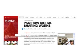 PS4: How Digital Sharing Works - IGN