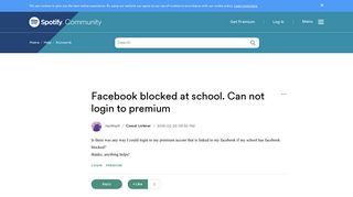 Facebook blocked at school. Can not login to premi... - The ...