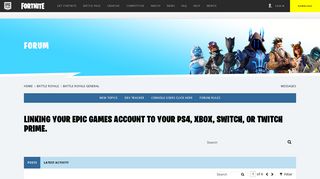 Linking Your Epic Games Account to your PS4, Xbox, Switch, or ...