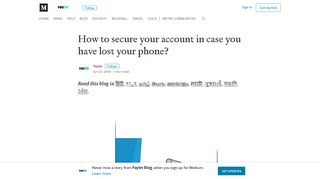 How to secure your account in case you have lost your ... - Paytm Blog