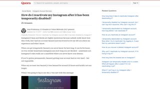 How to reactivate my Instagram after it has been temporarily ...