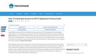 How To Create New Account on IRCTC Registration Process Guide ...