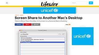 Connect to Another Mac's Desktop Via Screen Sharing - Lifewire