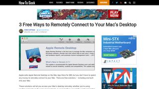 3 Free Ways to Remotely Connect to Your Mac's Desktop - HowToGeek