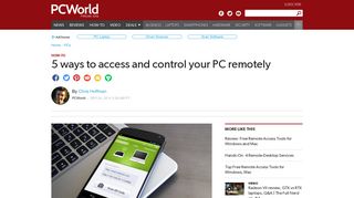 5 ways to access and control your PC remotely | PCWorld